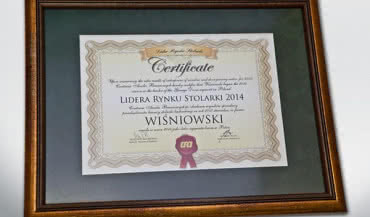 WIŚNIOWSKI Liderem Rynku Stolarki 2014