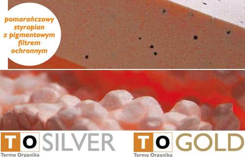 Pomarańczowy styropian
