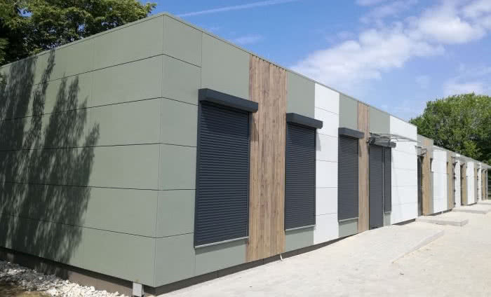 Modułowy budynek Akademii Wychowania Fizycznego we Wrocławiu