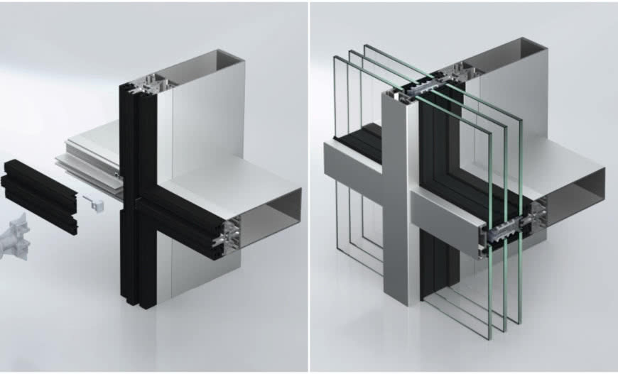 Schüco AOC 50/60 Reno - sposób na szybką modernizację fasady aluminiowej