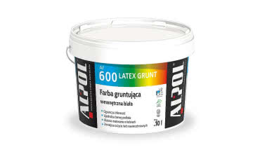 Kompromis między farbą do wnętrz a gruntem - ALPOL AF 600 LATEX GRUNT
