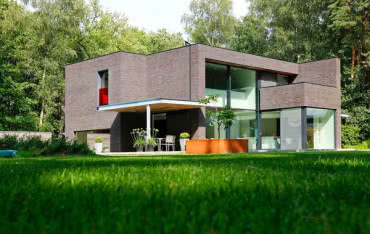 Dom jednorodzinny w Schoten z rozwiązaniami Schüco