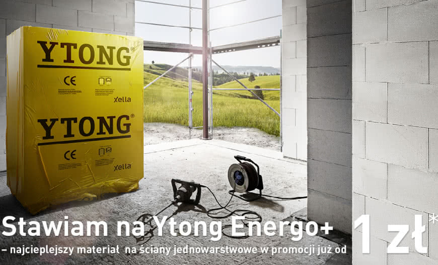 Ytong Energo+, najcieplejszy materiał na ściany jednowarstwowe, teraz w promocyjnej cenie