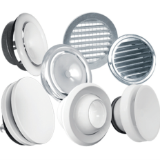 Zawory, czerpnie i wyrzutnie wentylacyjne 