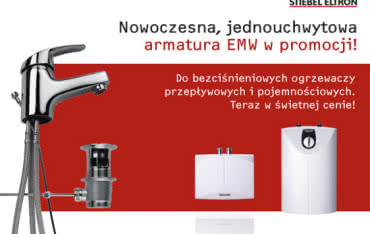 Nowoczesna jednouchwytowa armatura EMW w promocji