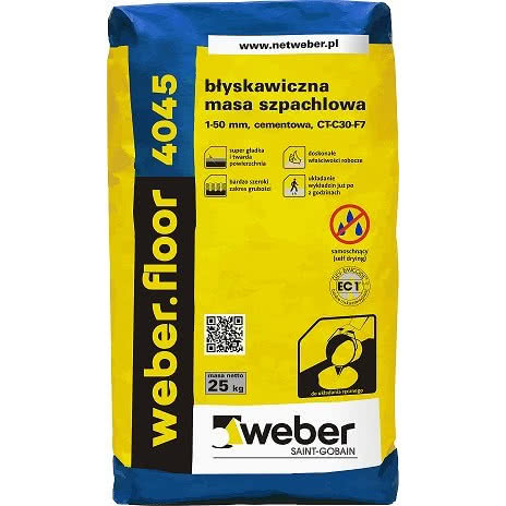 Cementowa masa szpachlowa - weber.floor 4045
