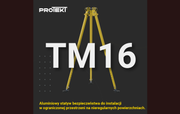 Nowość! TM 16 - kompaktowy aluminiowy statyw bezpieczeństwa na przyssawkach