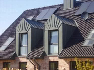 Lukarny dachowe z blachy tytan-cynk RHEINZINK