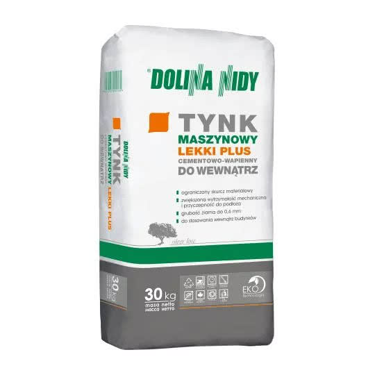 Tynk maszynowy lekki PLUS cementowo-wapienny do wewnątrz