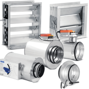 Przepustnice wentylacyjne, regulatory i siłowniki 