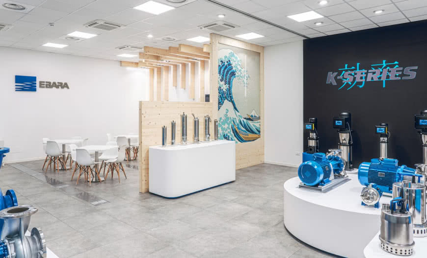 EBARA wyremontowała recepcję i salę wystawienniczą