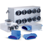 Wentylacja domowa z przewodów HDPE i puszek