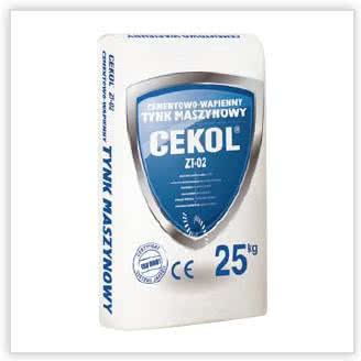 Cementowo-wapienny tynk maszynowy Cekol ZT-02