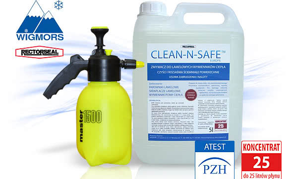 Preparat czyszczący Clean-N-Safe (koncentrat 5l) ze spryskiwaczem 1,5l za 229 zł.