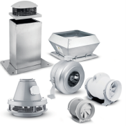 Wentylatory dachowe, kanałowe