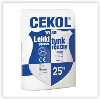 Zaprawa gipsowa Cekol TR-49