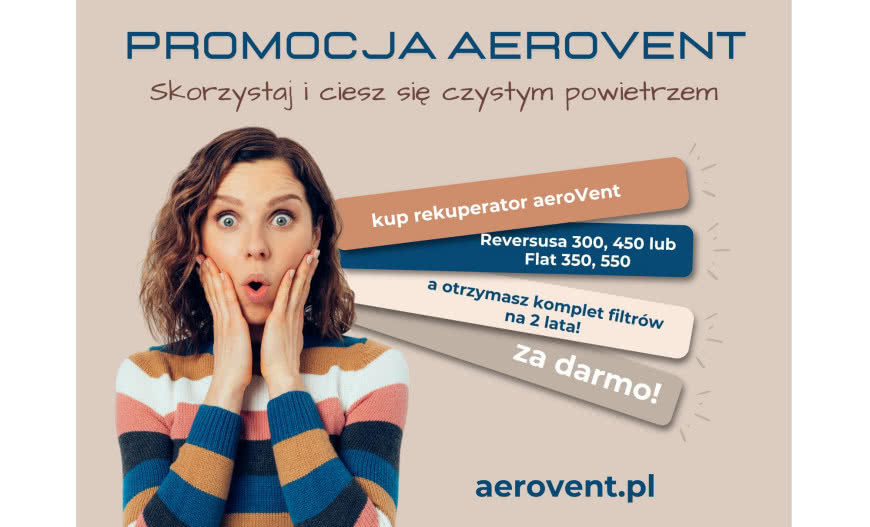 Promocja aeroVent - filtry na 2 lata gratis!