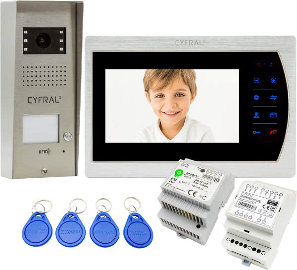 Zestaw domofonowy COSMO Video V1 z monitorem CYFRAL V-7