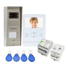 Zestaw domofonowy COSMO Video V1 z monitorem CYFRAL V-4 w kolorze białym