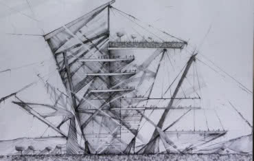 "Szkice architektoniczne" z użyciem trzech kolorów. Konkurs dla studentów architektury