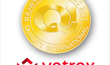Godło "Najwyższa Jakość Quality International 2011" dla firmy Vetrex