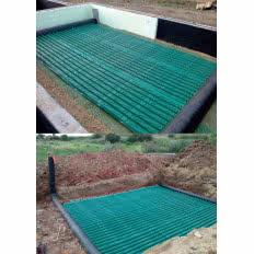 Gruntowy wymiennik ciepła GEOSTRONG w fundamentach lub na zewnątrz domu