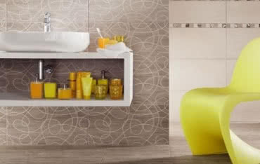 Łazienka w kolorach ziemi