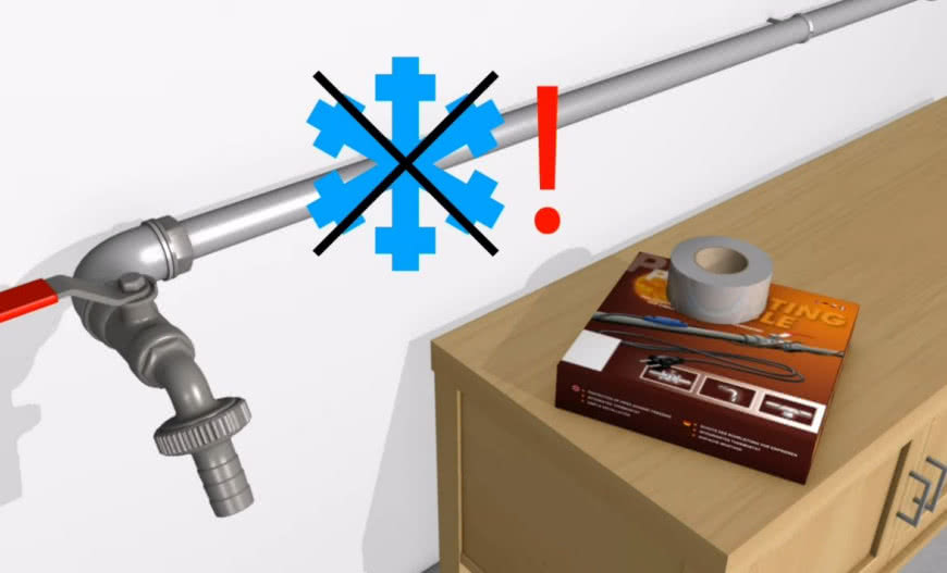 Jak ochronić rury z wodą przed zamarzaniem? Przewód grzewczy z termostatem