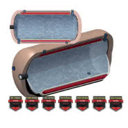 Dwupłaszczowy poziomy wymiennik ECO GREEN LINE