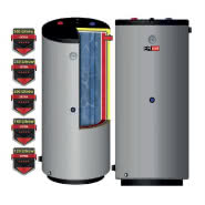 Dwupłaszczowy pionowy wymiennik GREEN LINE