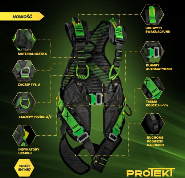 Szelki bezpieczeństwa P-500 PRO-FIT