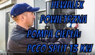 Powietrzna pompa ciepła Hewalex PCCO SPLIT 13 kW