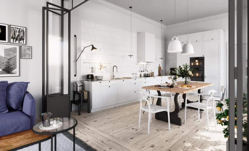 Salon z aneksem kuchennym: inspiracje i pomysły na aranżację