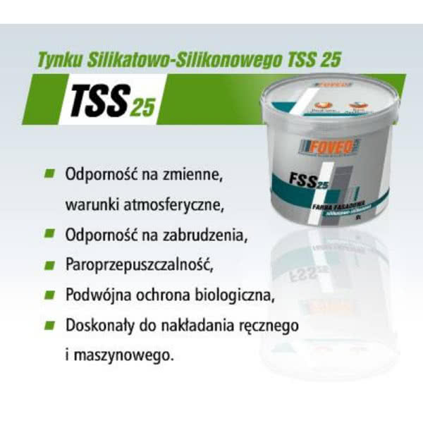 Tynk Silikatowo-Silikonowy TSS 25