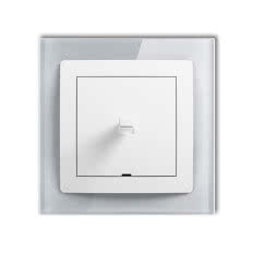 Łącznik w stylu amerykańskim i ramka efekt szkła DECO