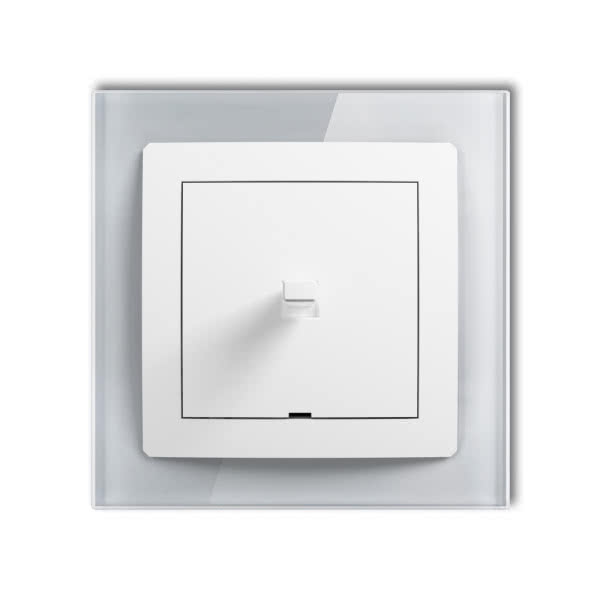 Łącznik w stylu amerykańskim i ramka efekt szkła DECO