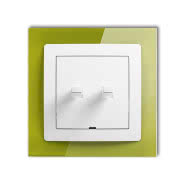 Łącznik w stylu amerykańskim i ramka efekt szkła DECO