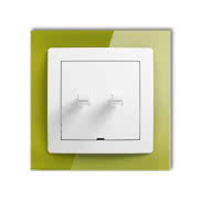 Łącznik w stylu amerykańskim i ramka efekt szkła DECO