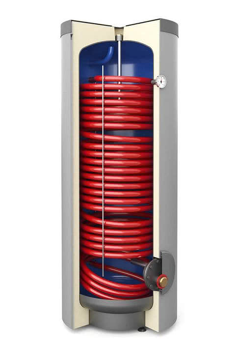 Tower Grand - wymiennik c.w.u. z dużą wężownicą spiralną, do pomp ciepła - SGW(S) 