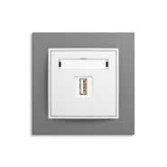 Ładowarka USB i ramka z tworzywa MINI