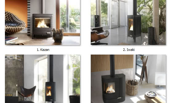 “Prążkowana rodzina” żeliwnych pieców kominkowych od Komo