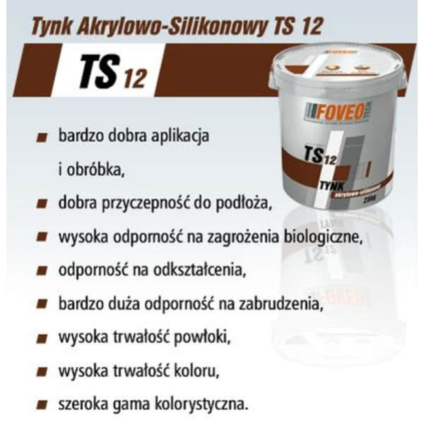 Tynk Akrylowo-Silikonowy TS 12