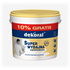 Akrylowa farba emulsyjna POLINAK śnieżnobiała