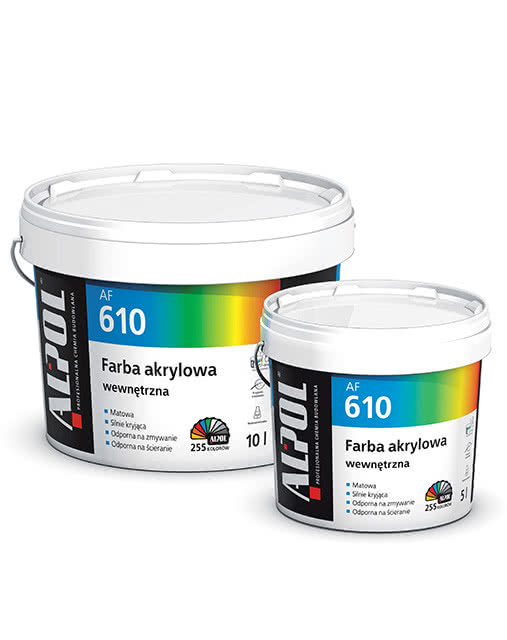 Farba akrylowa wewnętrzna Alpol AF 610