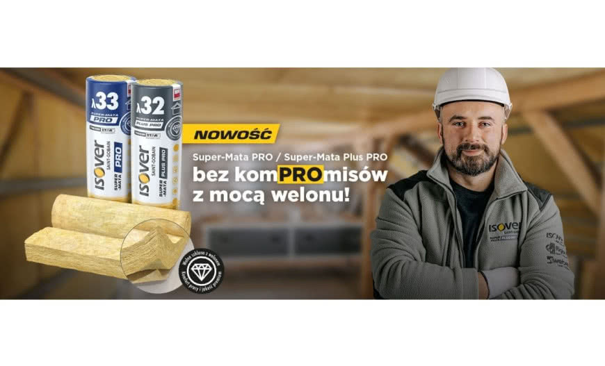 Nowa linia produktów ISOVER PRO do izolacji cieplnej poddasza