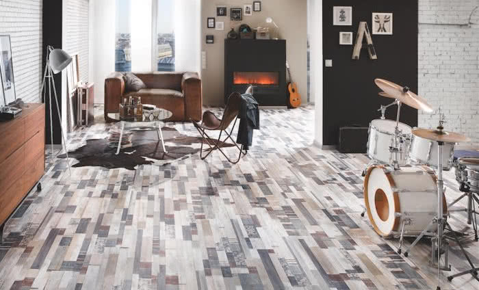 Podłoga w stylu vintage