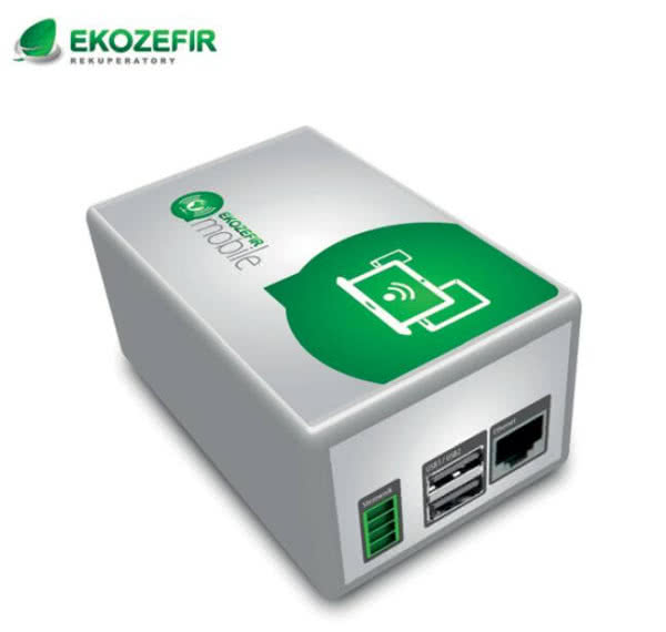 Ekozefir Mobile - sterownik central Ekozefir przez www 