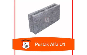 ALFA U1 - pustak do wznoszenia ścian zewnętrznych