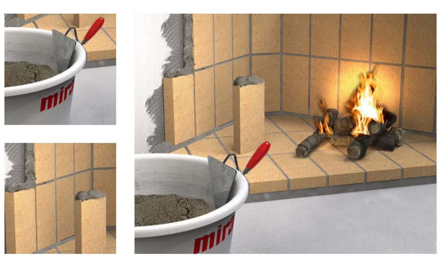 mira 6920 fireplace mortar - zaprawa cementowa do kominków