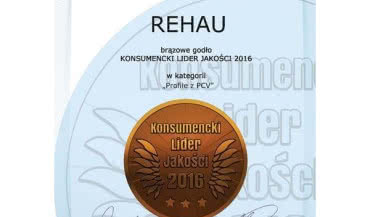 REHAU nagrodzony w kategorii "Profile z PVC"